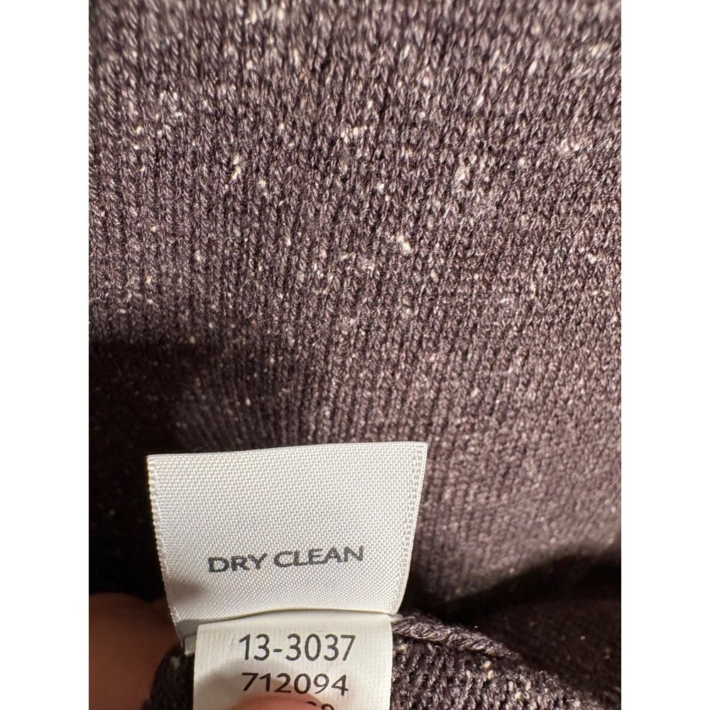 J. Jill Sweater Vest Womens Small Marled Gray Silk Cotton V-Neck Pockets Classic - Picture 7 of 10